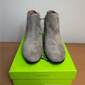 NWT Sam Edelman Petty Bootie Gray Suede Size 11 M
